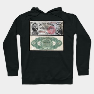 1869 $100 Dollar United States Treasury Note Hoodie